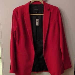 Banana Republic Red Long and Lean Blazer Size 8